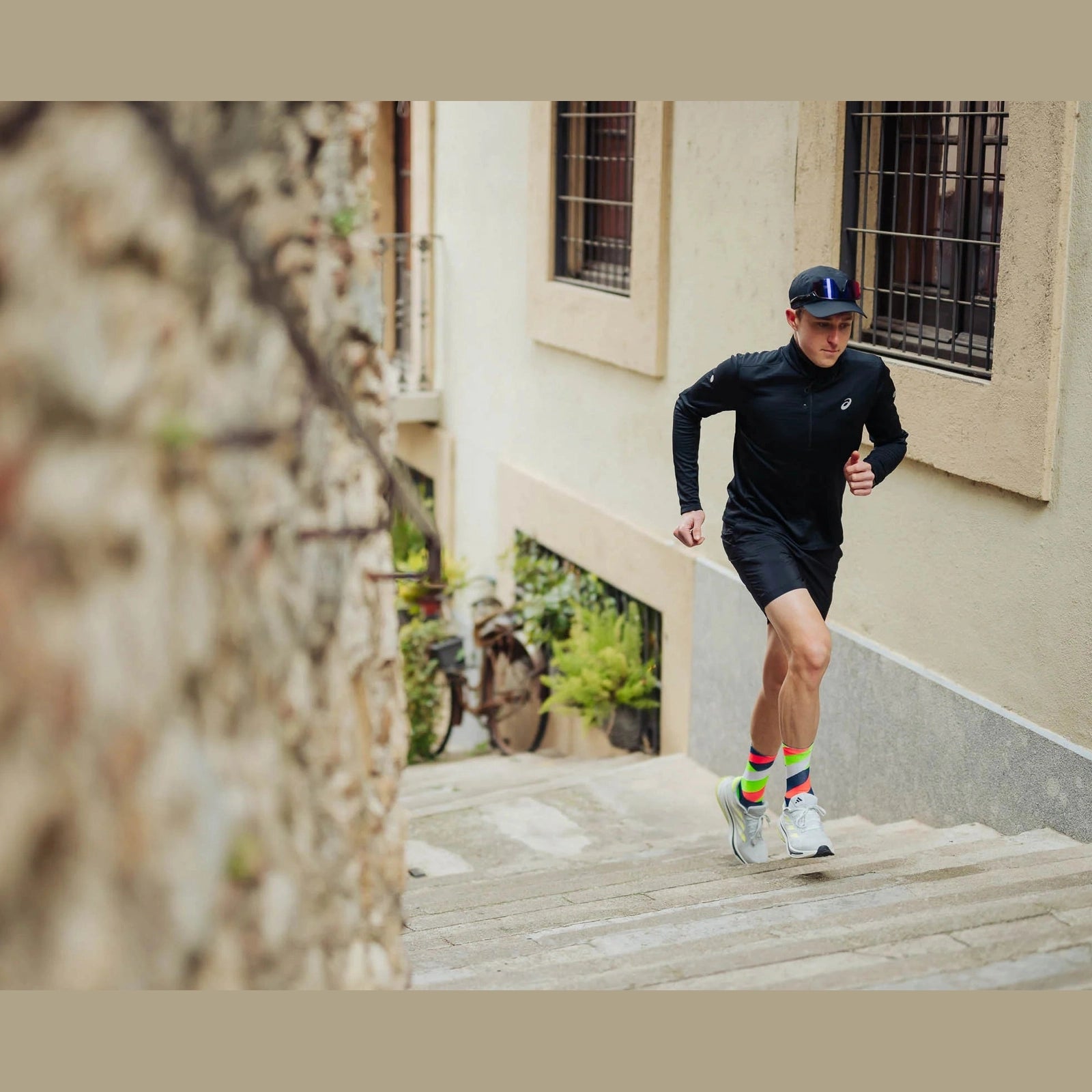 MEDIAS INCYLENCE RUNNING LOOPS NAVY GREEN INFERNO