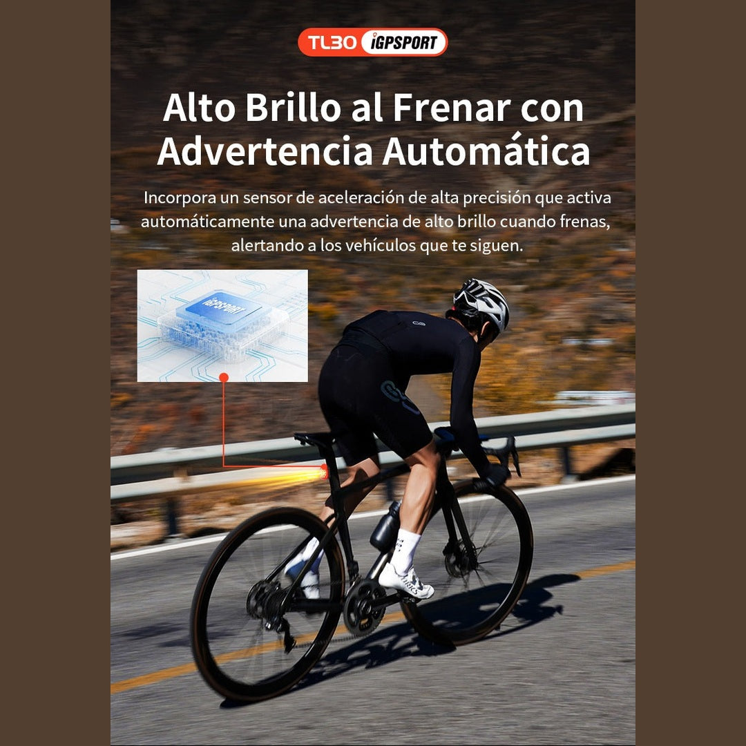 LUZ TRASERA INTELIGENTE IGPSPORT TL30