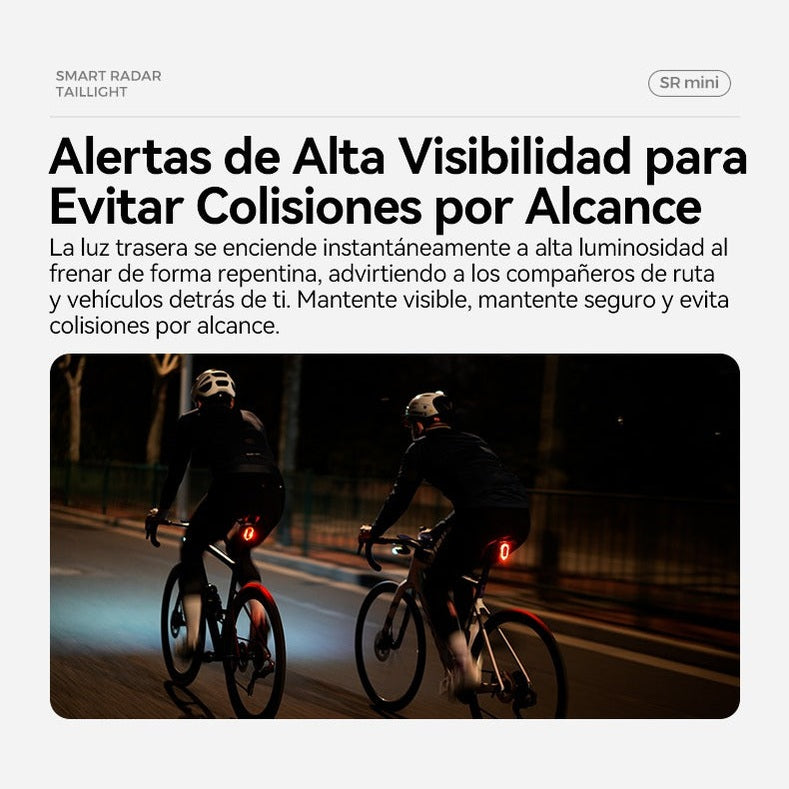 LUZ TRASERA IGPSPORT SR MINI CON RADAR