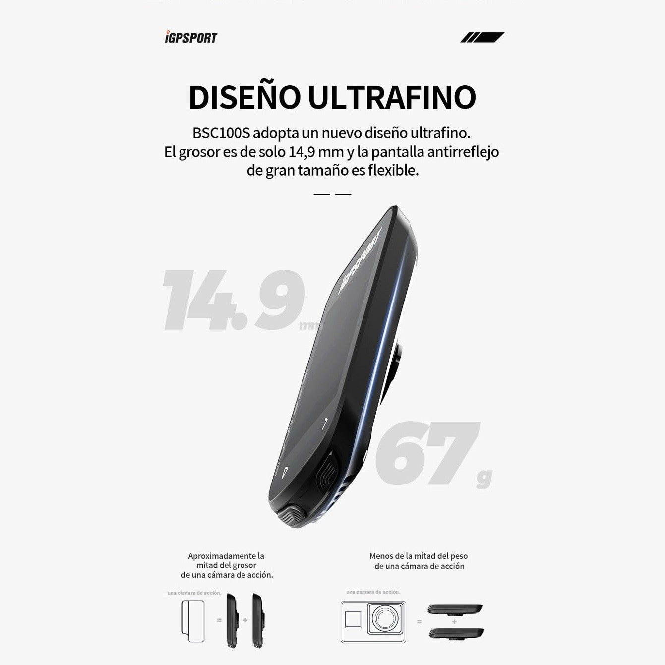 CICLOCOMPUTADOR IGPSPORT BSC 100 MAX