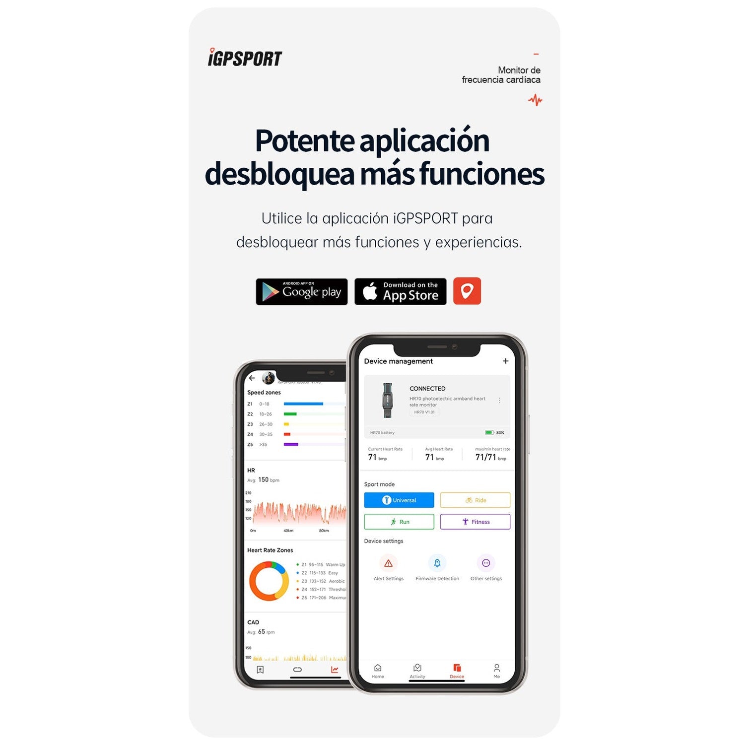 BRAZALETE CARDIACO IGPSPORT HR70