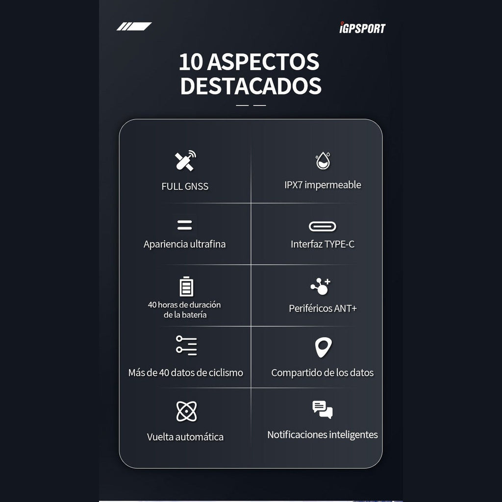 CICLOCOMPUTADOR IGPSPORT BSC 100 MAX