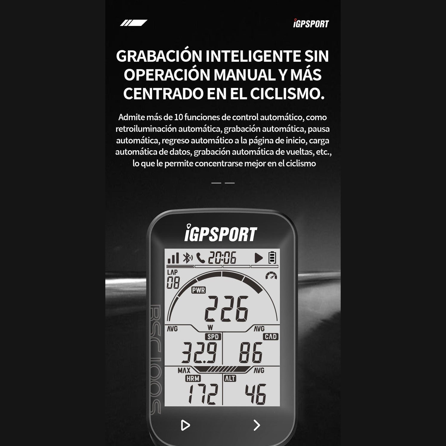 CICLOCOMPUTADOR IGPSPORT BSC 100 MAX