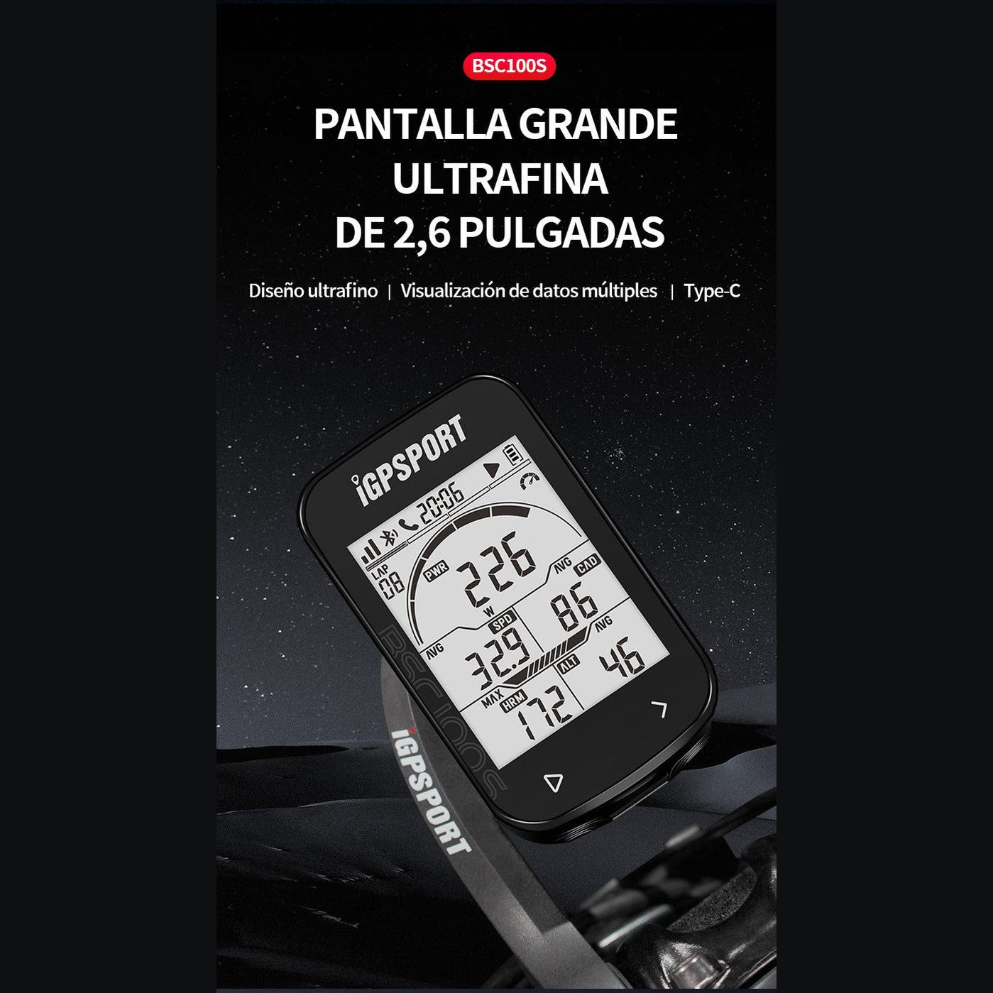 CICLOCOMPUTADOR IGPSPORT BSC 100 MAX