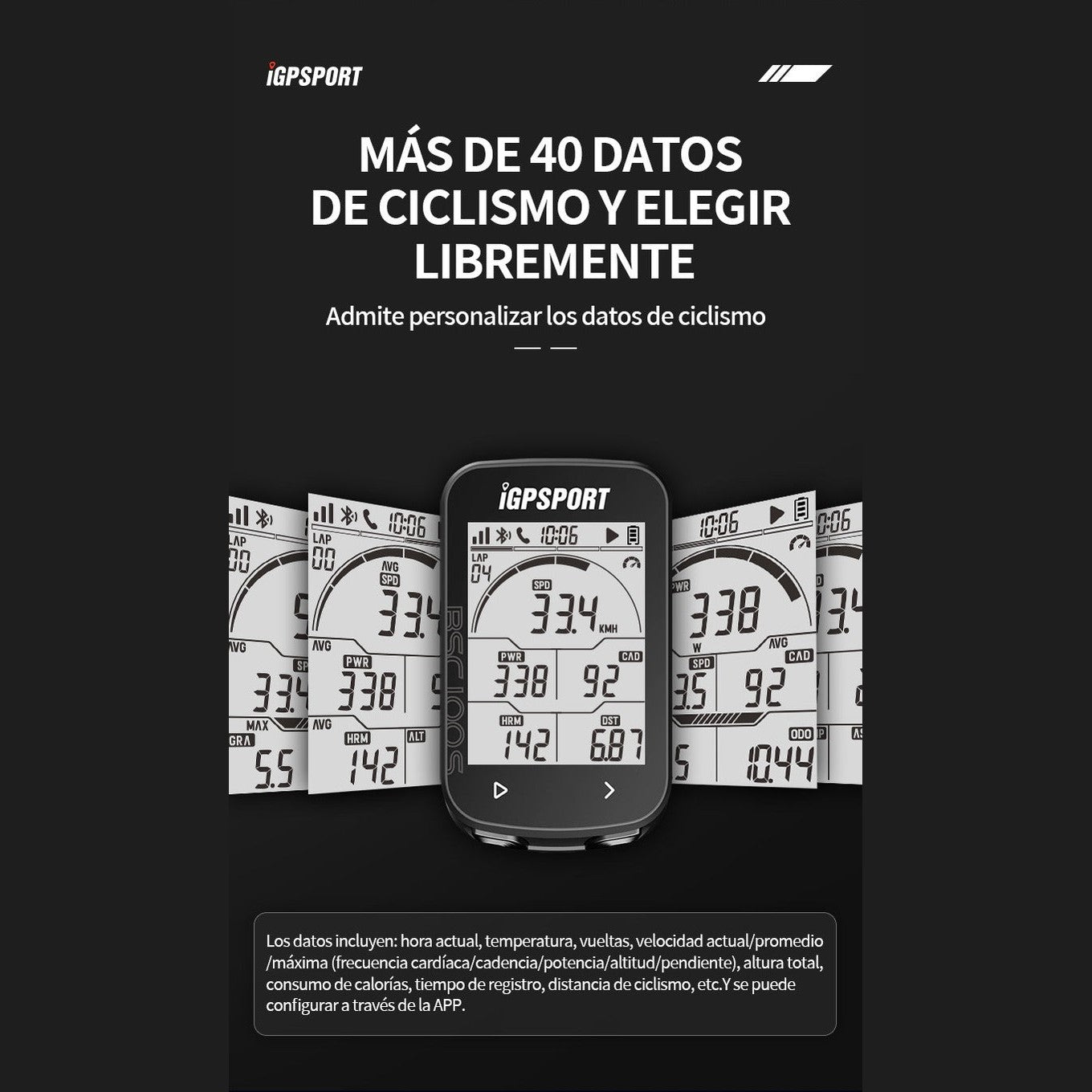 CICLOCOMPUTADOR IGPSPORT BSC 100 MAX