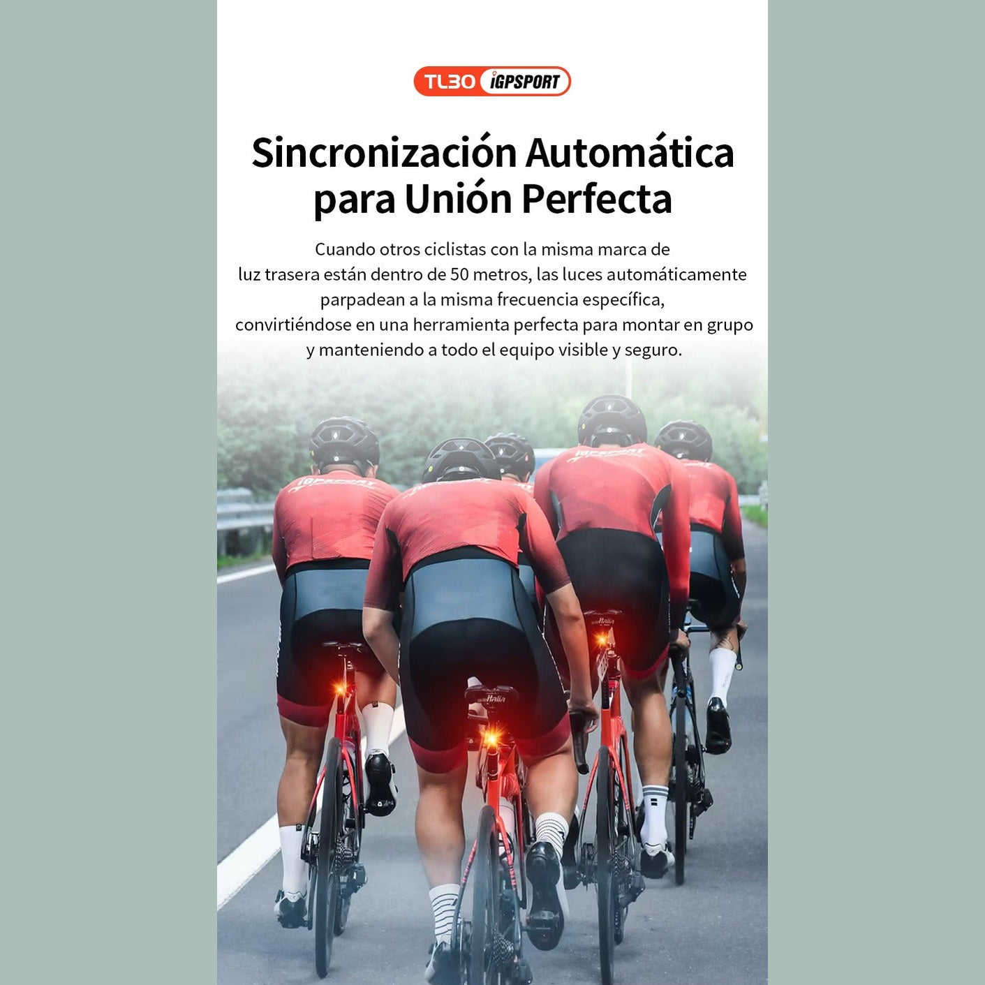 LUZ TRASERA INTELIGENTE IGPSPORT TL30